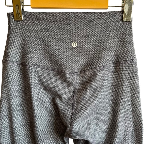Lululemon Align Pant II 25" US 6 Mini Heathered Herringbone Black White - Picture 7 of 9